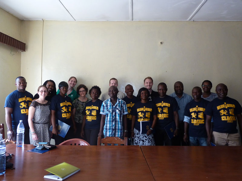 Team Sierra Leone with Quality Circles staff in Kenema.