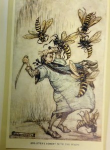 Plate from Gulliver's Travels illustrated by Arthur Rackham.