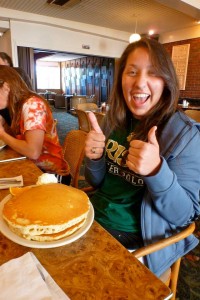 Margie's Pancake Challenge Participant #2: freshman, Caley Martinez
