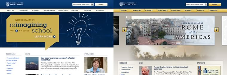ND.edu side-by-side preview