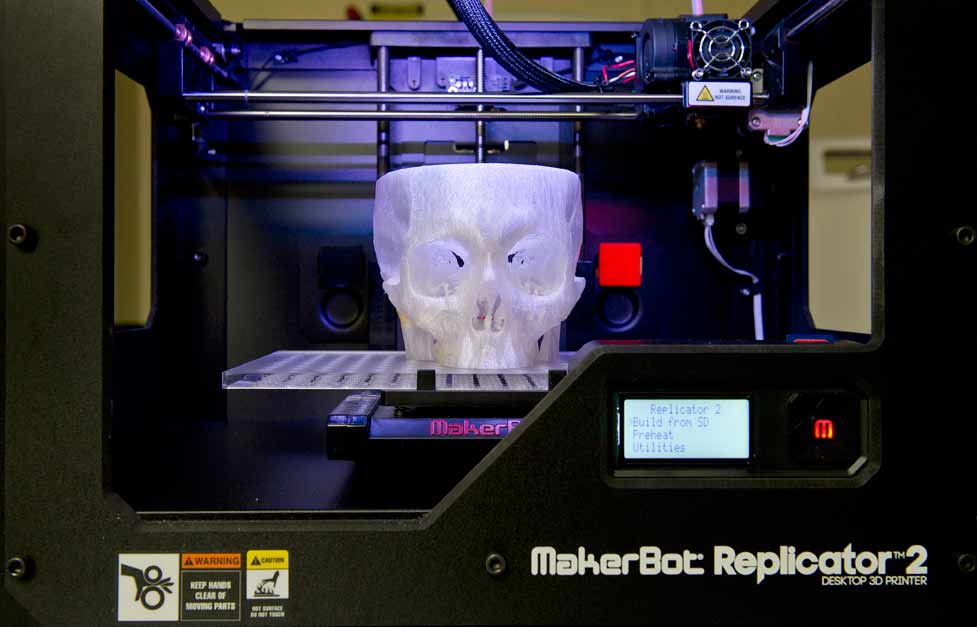 July 24, 2013; 3D printer. Photo by Barbara Johnston/University of Notre Dame