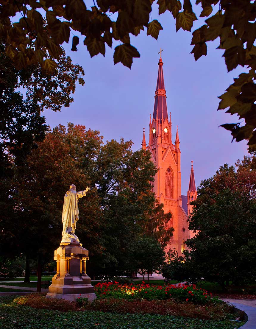 Oct. 15, 2013; Main Quad at dawn. Photo by Matt Cashore/University of Notre Dame 