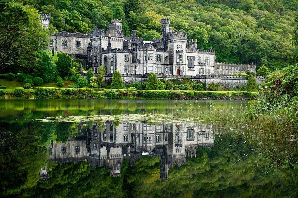 Aug 12, 2014; Kylemore Abbey and Victorian Walled Gardens in Connemara, County Galway, Ireland. 82 Notre Dame students participated in the Summer 2014 Ireland Inside Track program. The 8-day program involved cultural excursions, tours and travel between Dublin and the West of Ireland. Students learned about Ireland’s rich culture, complex history and contemporary business such and Google and Twitter. (Photo by Barbara Johnston/University of Notre Dame)