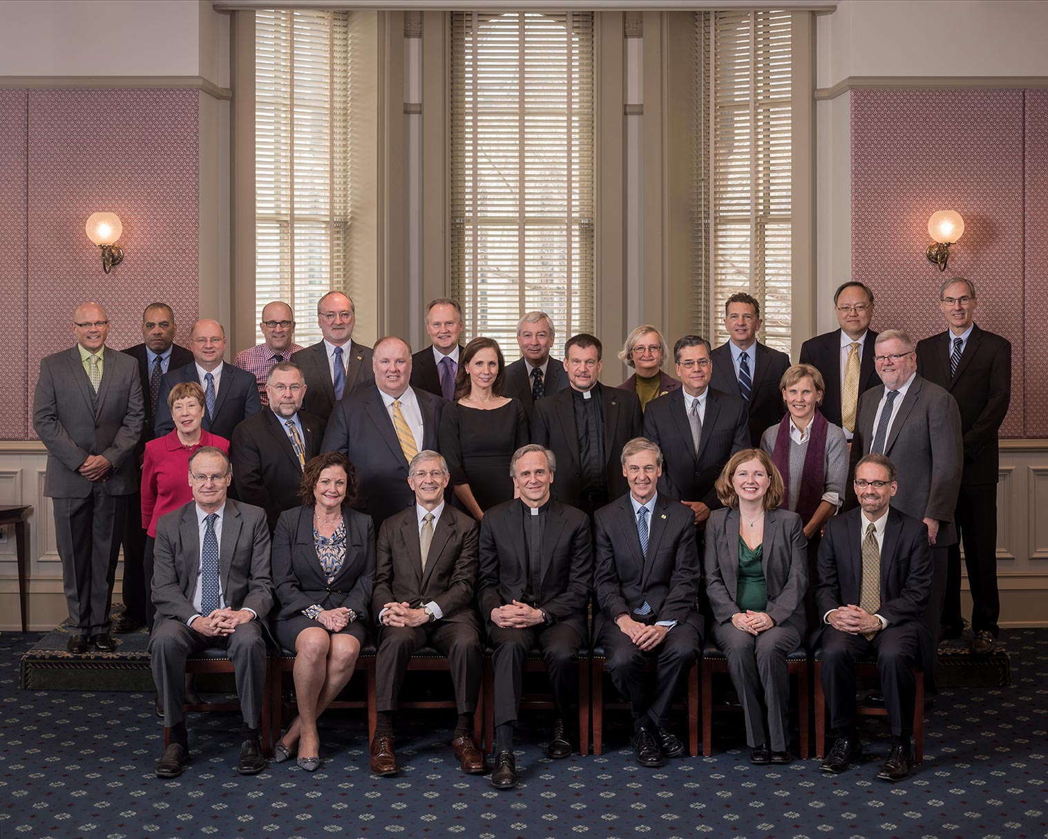 Jan. 20, 2015; University officers and deans, 2014-15. (Photo by Matt Cashore/University of Notre Dame)