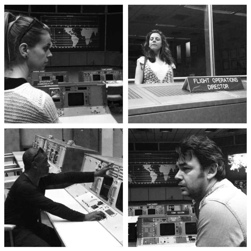 AFTLS actors in Houston's Johnson Space Center