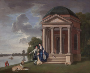 David Garrick and his Wife by his Temple to Shakespeare at Hampton, Johan Zoffany, c. 1762