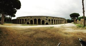 Pompeii's amphitheater written about by Tacitus