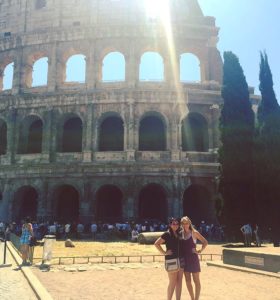 My friend, Mackenzie, and I at the Colosseum