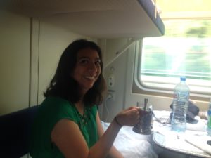 Tea on the train from St. Petersburg