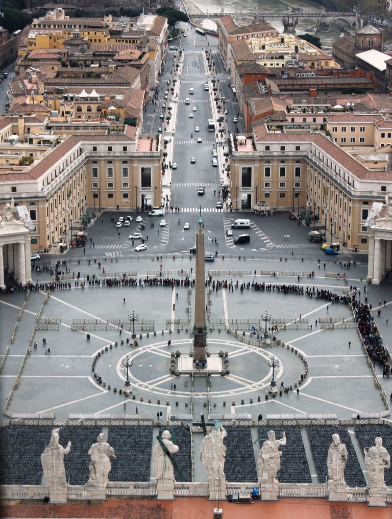 View from the Top of Saint Peter's Basilica.