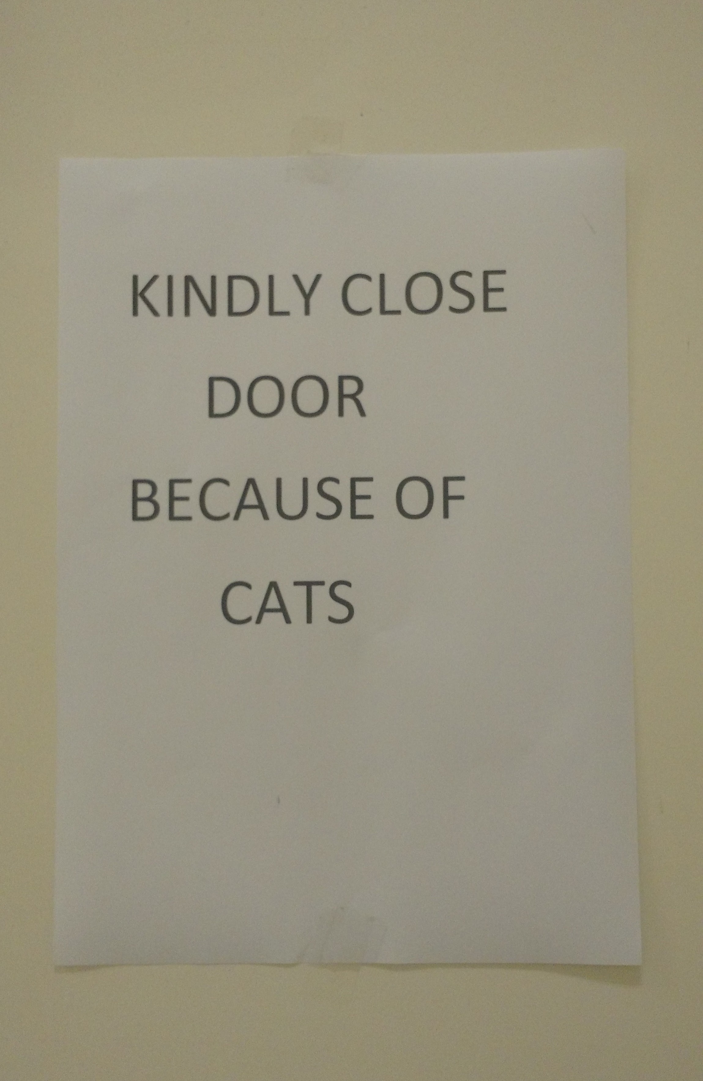 Kindly Close Door